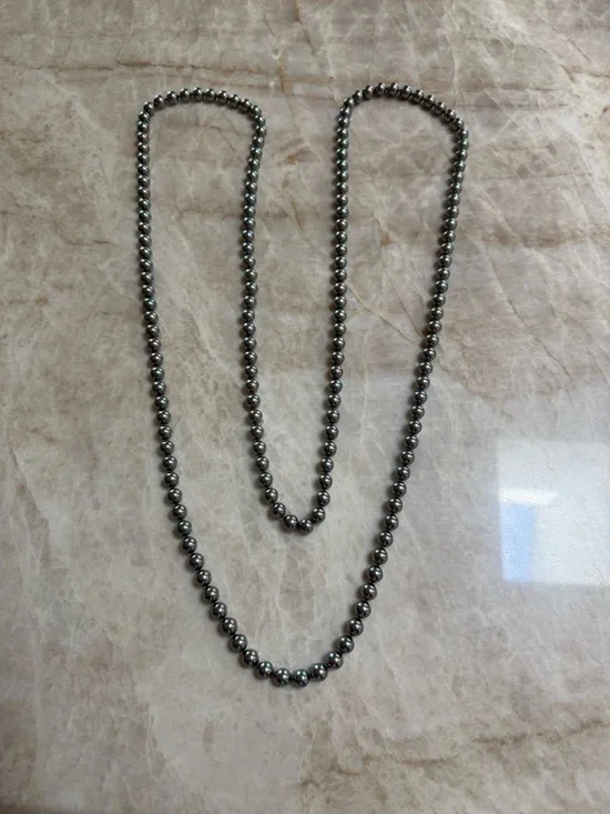 Majorica Continuous Tahitian Style Pearl Necklace - Picture 5 of 5